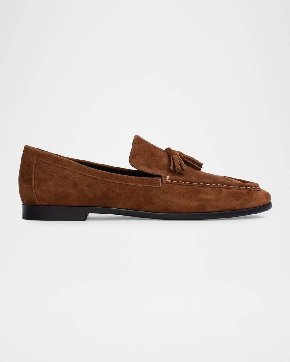 Suede Tassel Slip-On Loafers